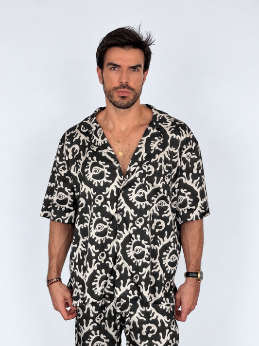 Party Pajama - BLACK SILK Set for Men PRE SALE