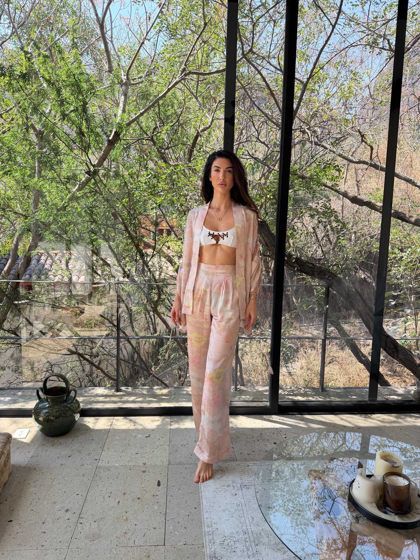 Luxury Party Pajama Silk Set Women