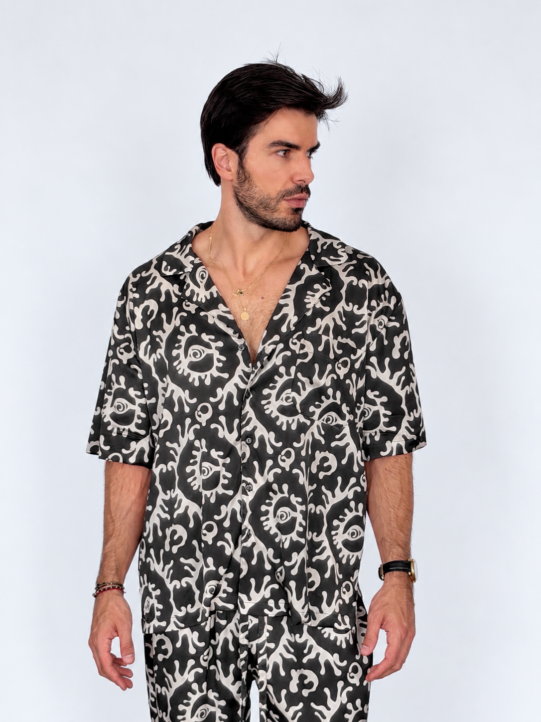 Party Pajama - BLACK SILK Set for Men PRE SALE