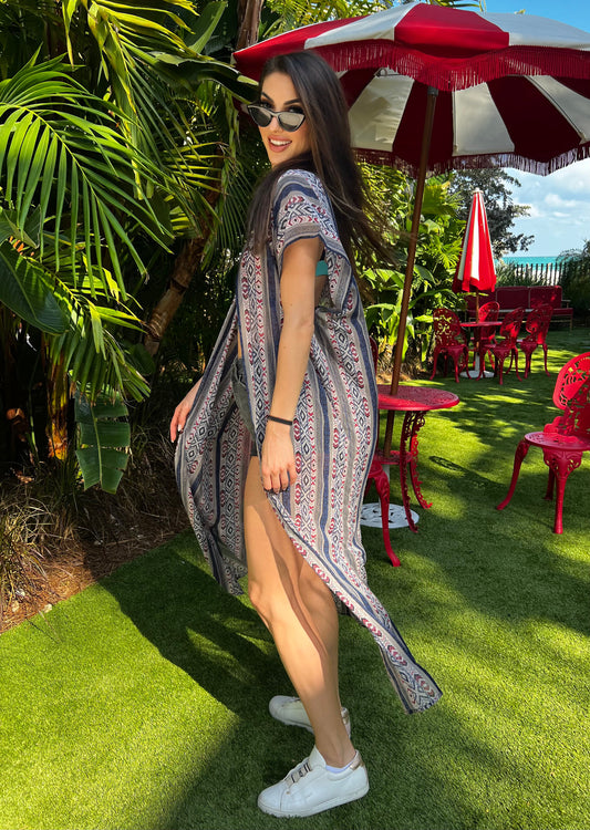 Unisex Long vest / Sleeveless kaftan