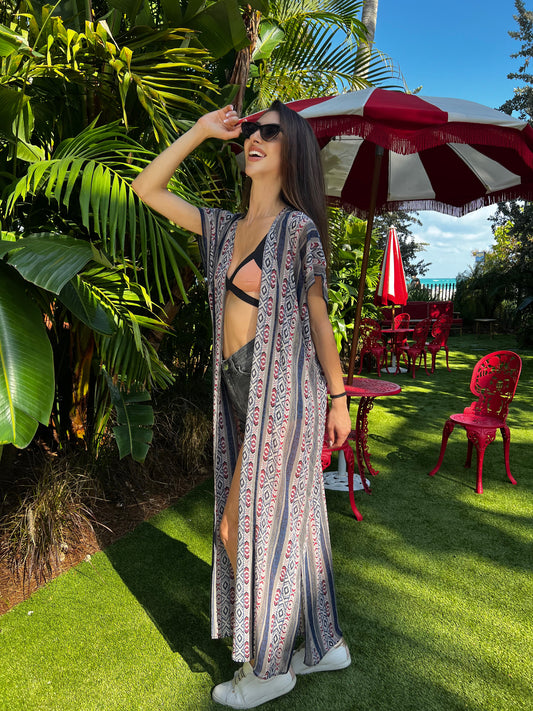 Unisex Long vest / Sleeveless kaftan