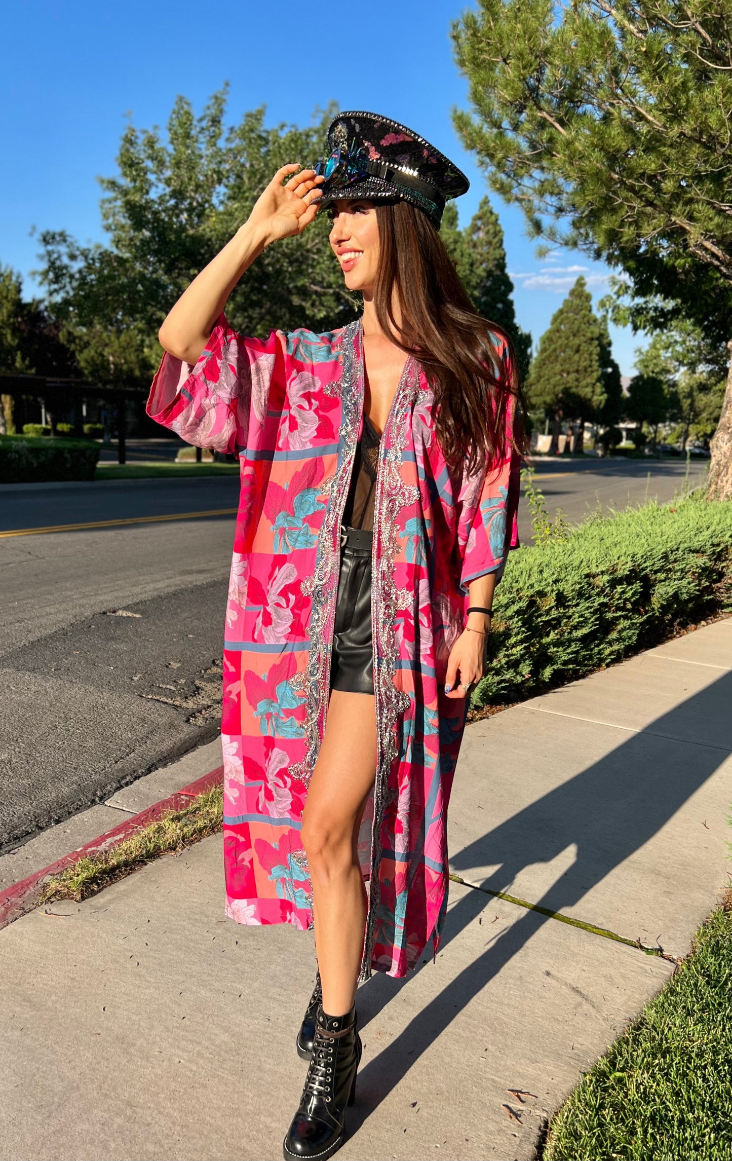 Pink magic kaftan/kimono