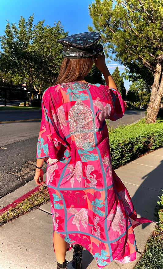 Pink magic kaftan/kimono