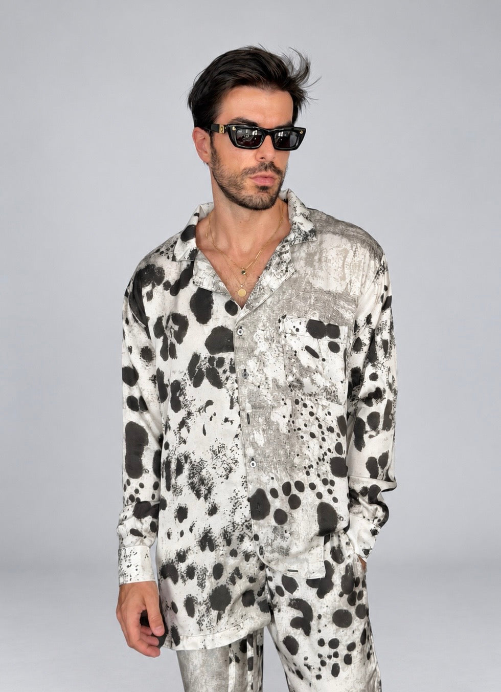 BEIGE SILK Set for Men / Party Pajama - PRE SALE