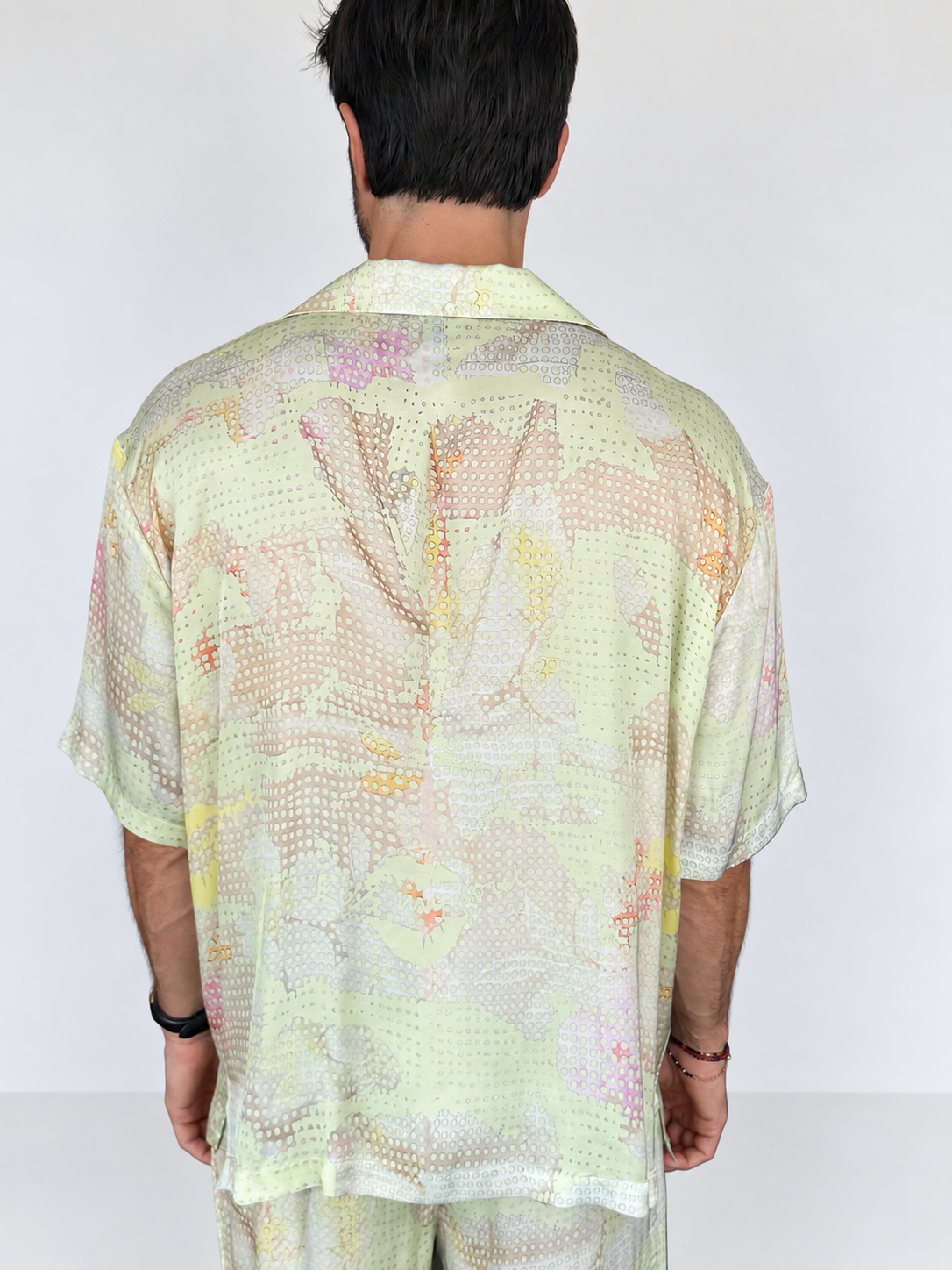 Party Pajama  - Green Dots SILK Set for Men PRE SALE