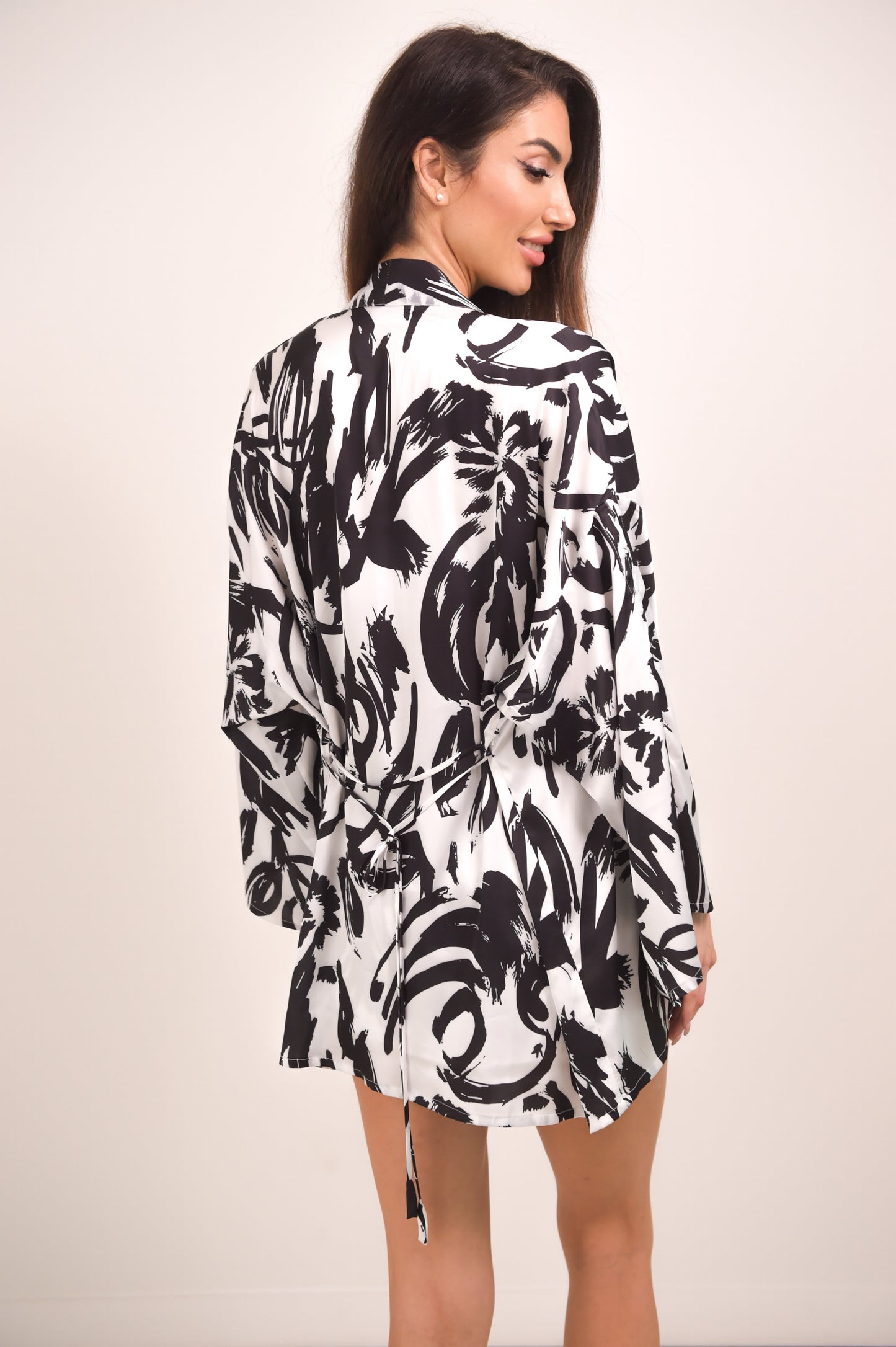 Luxury Party Pajama Silk Set with shorts