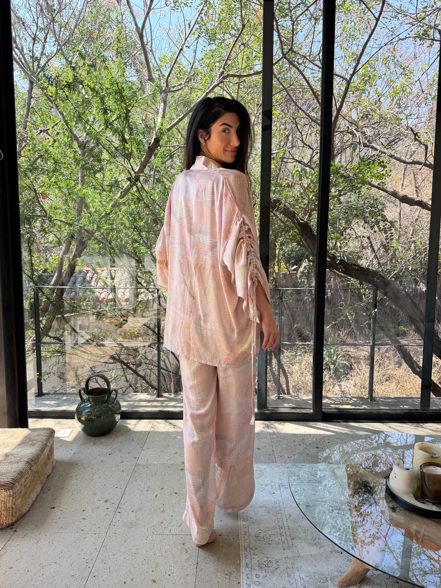Luxury Party Pajama Silk Set Women
