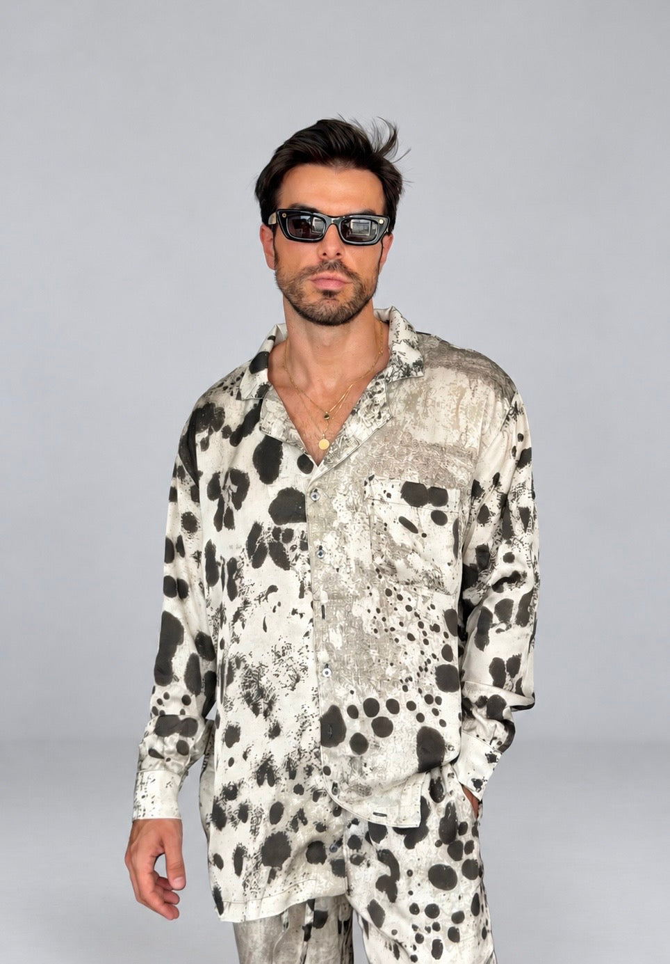 BEIGE SILK Set for Men / Party Pajama - PRE SALE