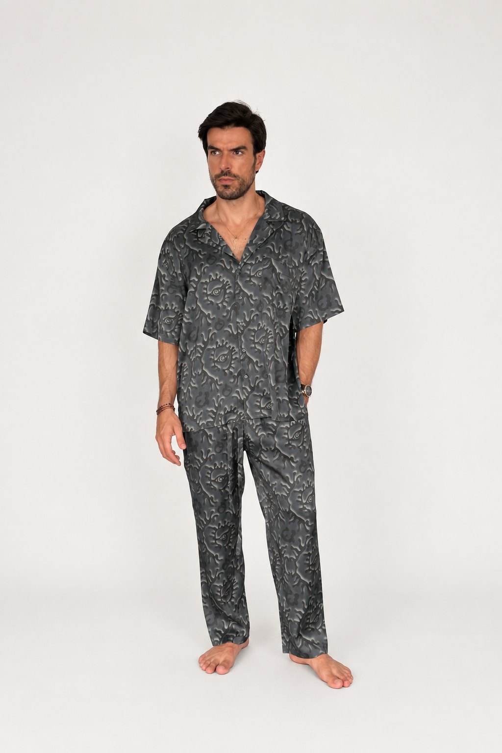 DARK BLUE SILK Set for Men PRE SALE - Party Pajama
