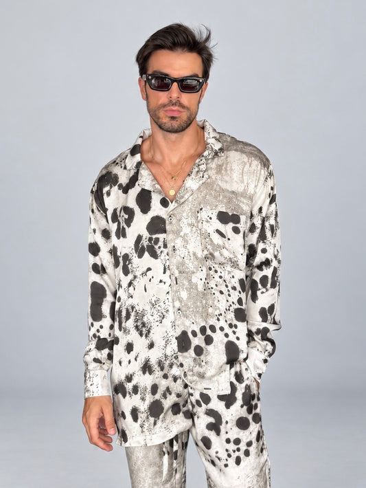 BEIGE SILK Set for Men / Party Pajama - PRE SALE