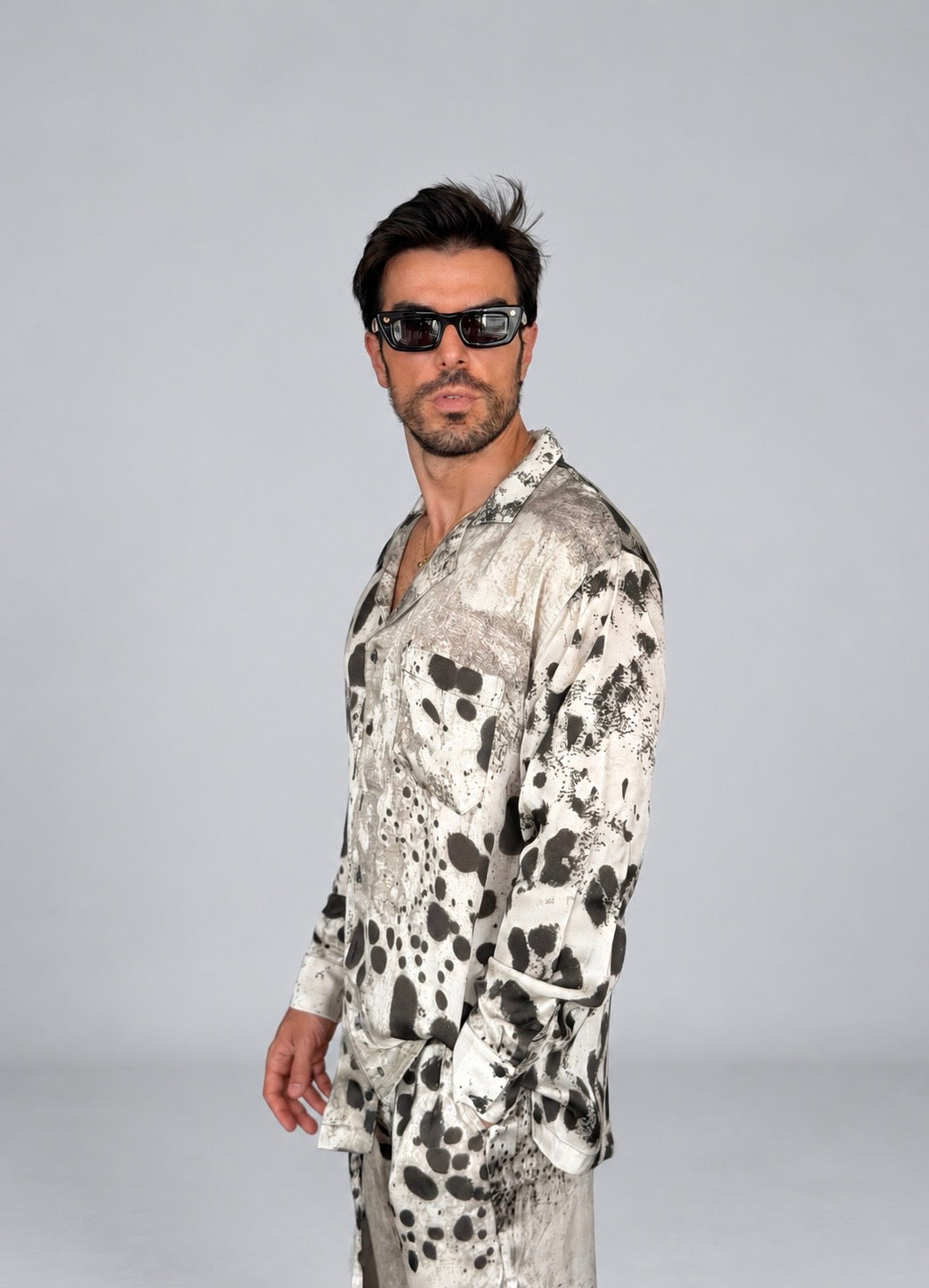 BEIGE SILK Set for Men / Party Pajama - PRE SALE