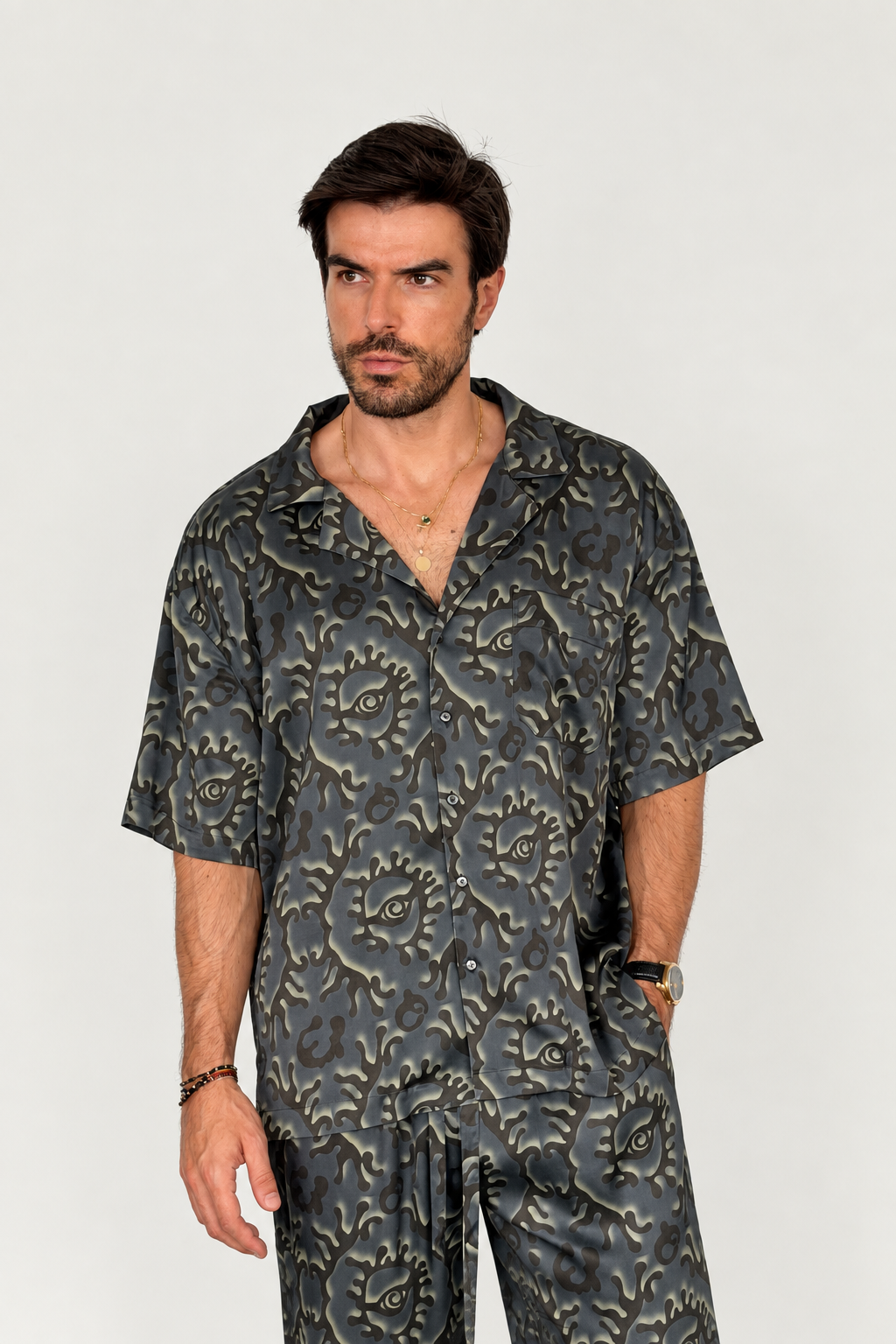 DARK BLUE SILK Set for Men PRE SALE - Party Pajama