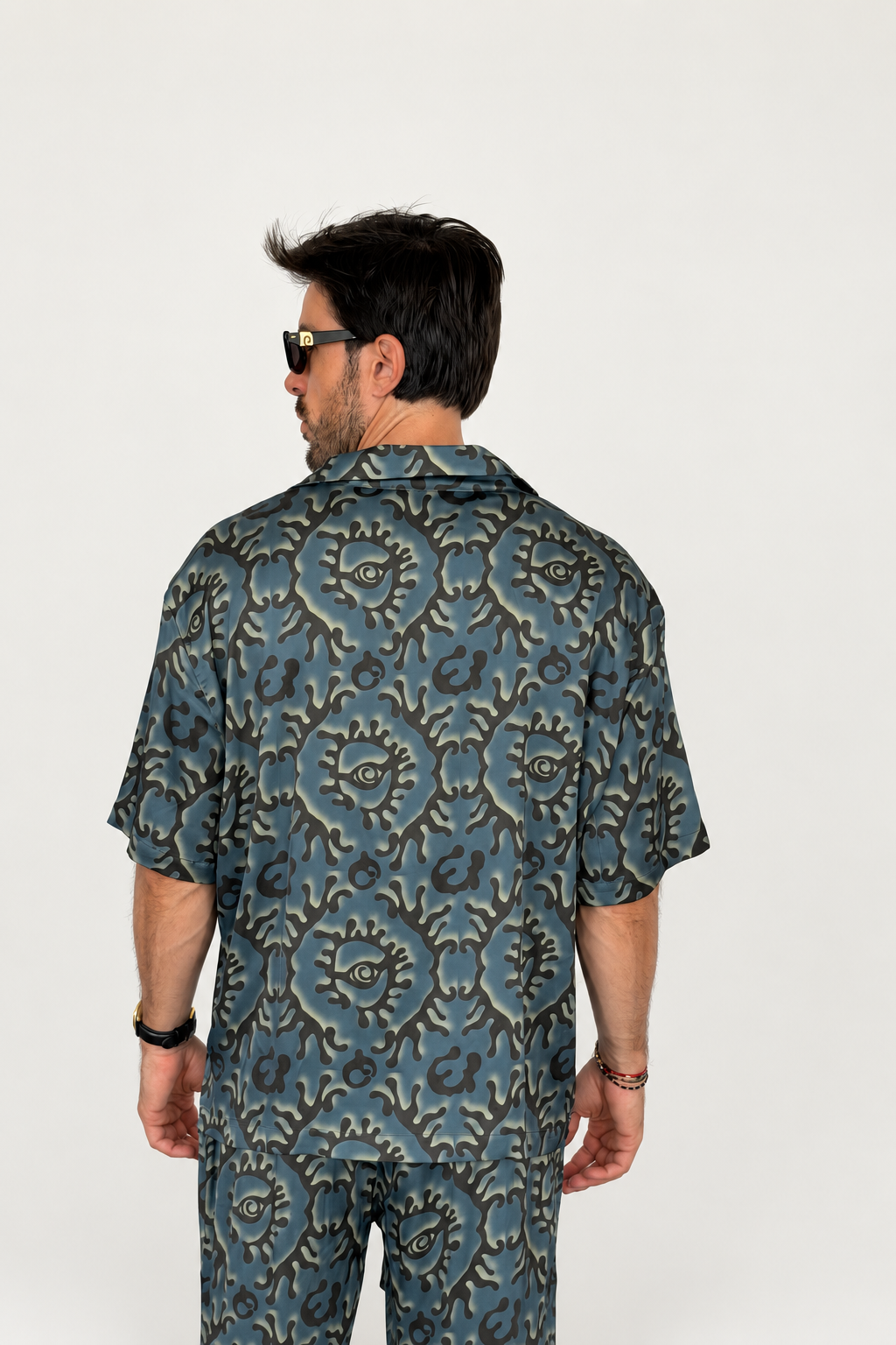 Party Pajama  - BLUE SILK Set for Men PRE SALE