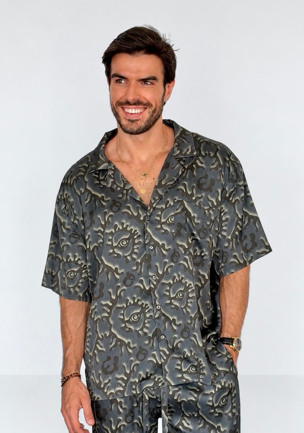 DARK BLUE SILK Set for Men PRE SALE - Party Pajama