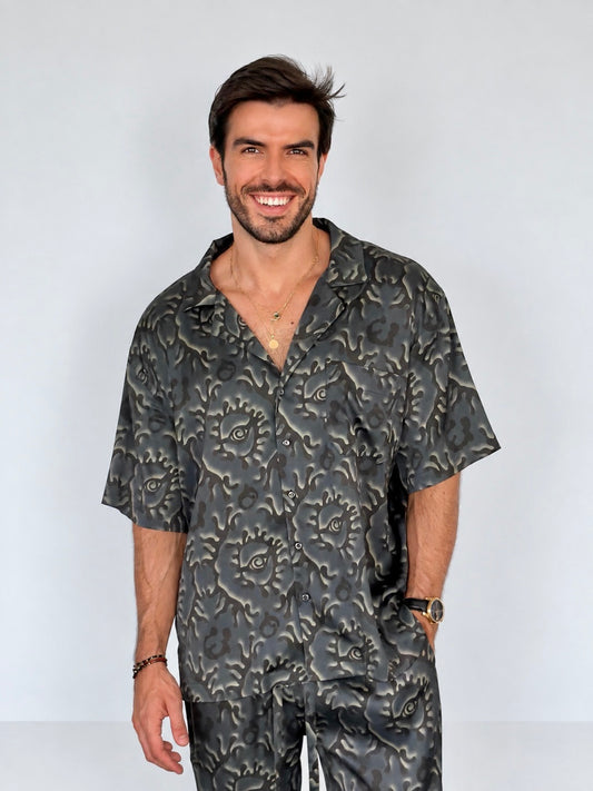 DARK BLUE SILK Set for Men PRE SALE - Party Pajama