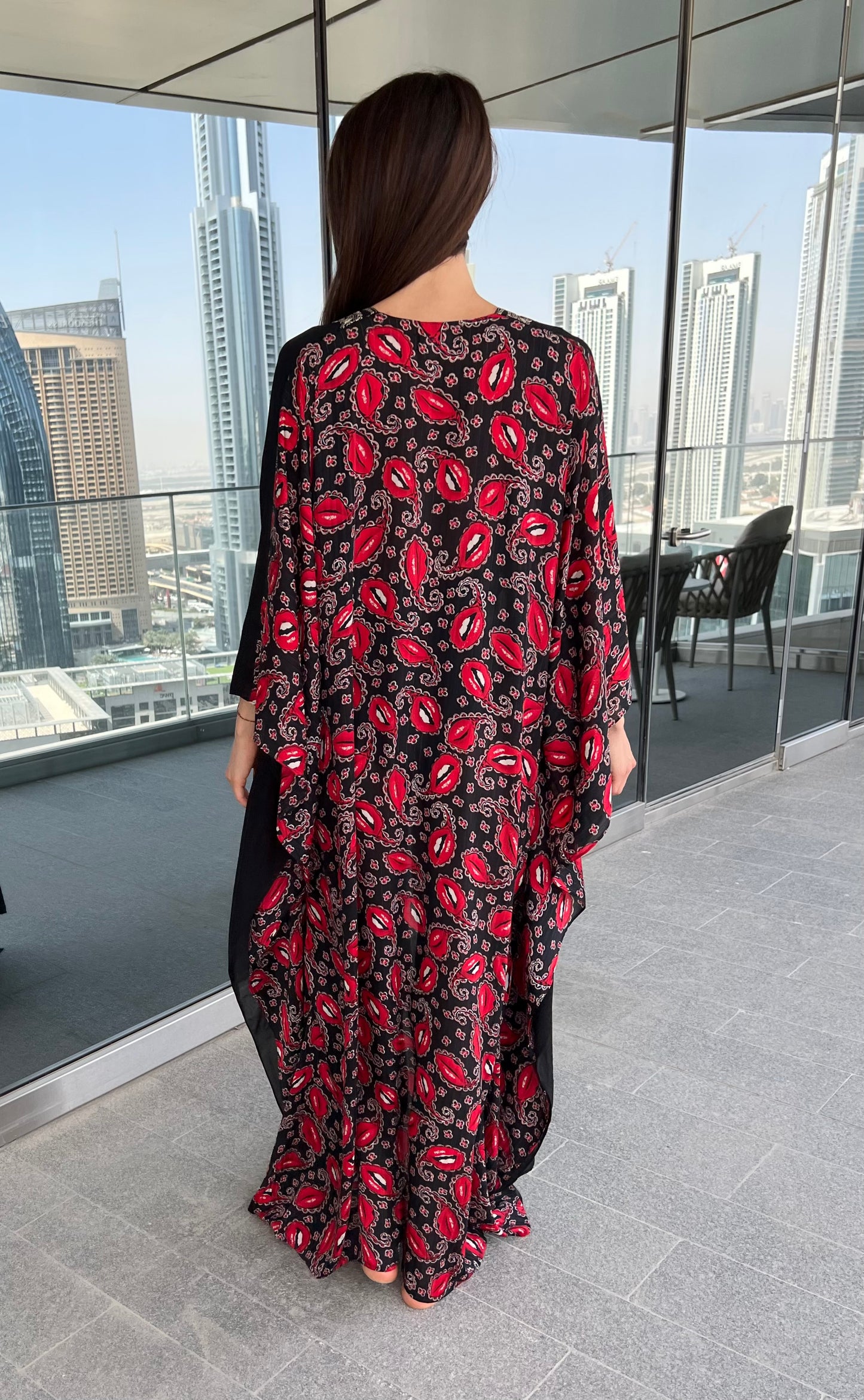 Unique double side kaftan/kimono