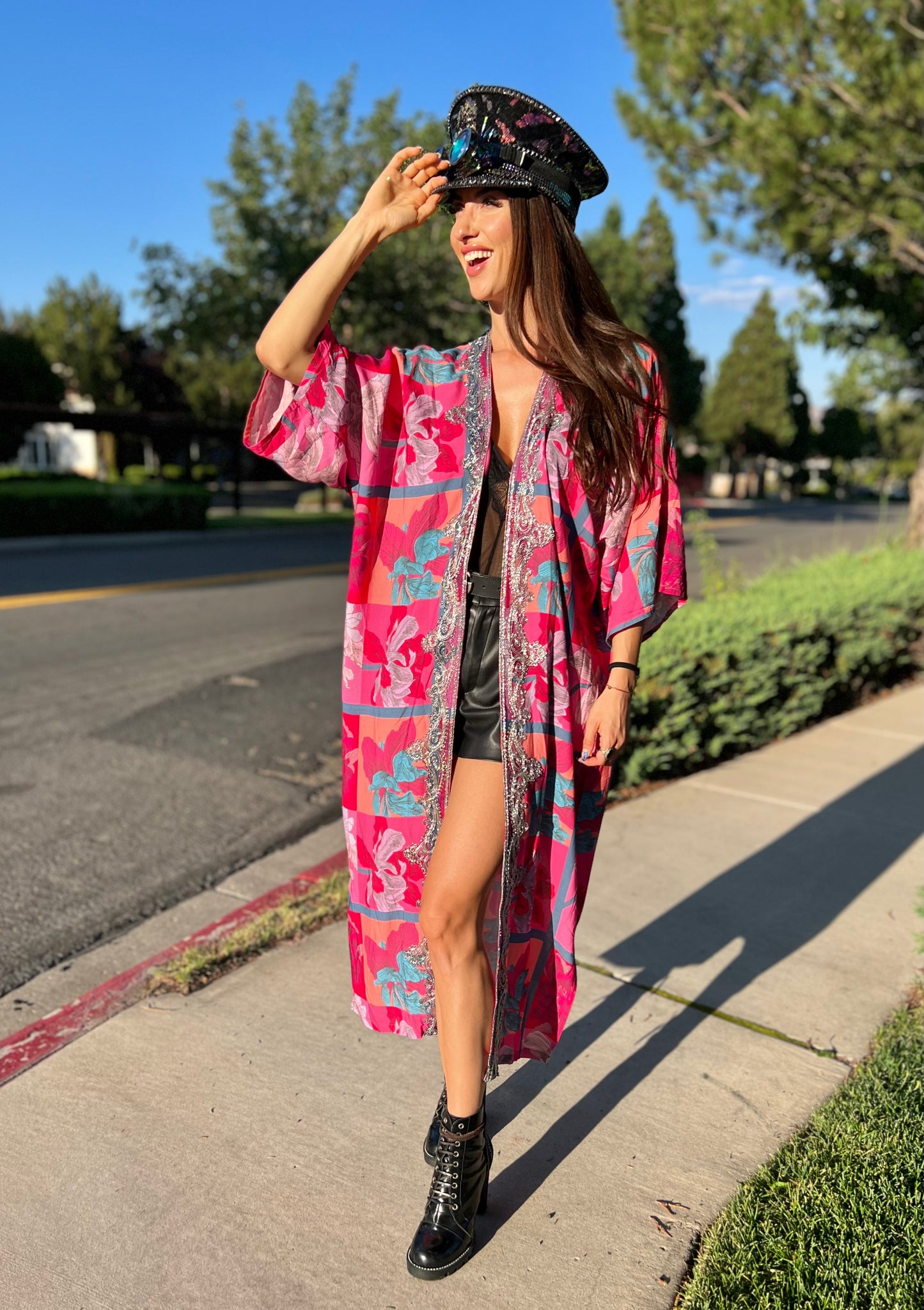 Pink magic kaftan/kimono